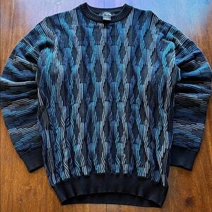 VTG 90s Protégé Crewneck Sweater 3D Knit Size XXL